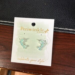 Periwinkle Dolphin Earrings